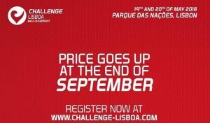 Take advantage of the last days of reduced price for the Challenge Lisbon