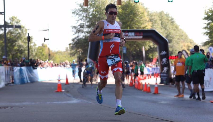 javier Gómez Noya en la carrera a pie