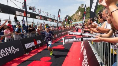 Traguardo dell'Ironman Barcellona