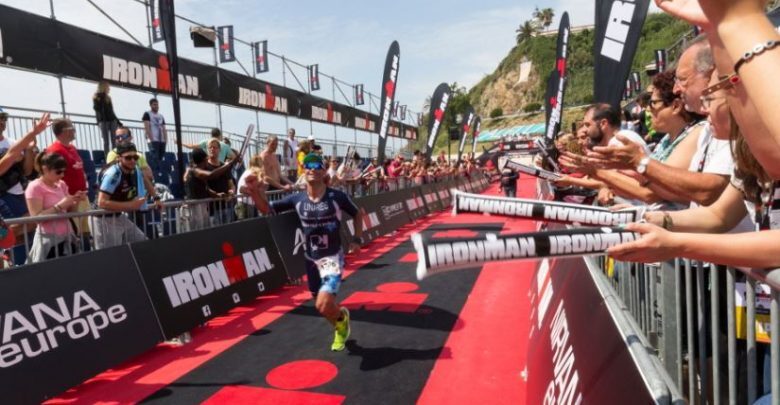 Traguardo dell'Ironman Barcellona