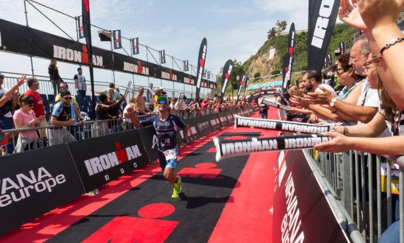 Traguardo dell'Ironman Barcellona