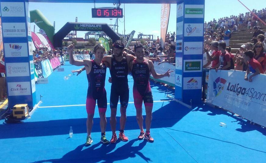 Men's Podium Championship Spain triathlon 2017