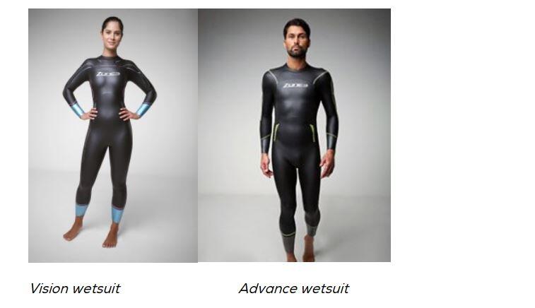 Zone3 Vision and Advance Wetsuits