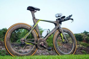 Das Fahrrad von Eneko Plains für den Ironman von Hawaii
