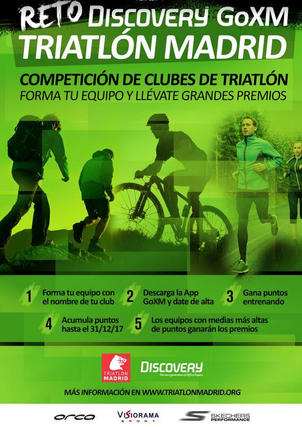 Pôster Desafio descoberta Triathón Madrid