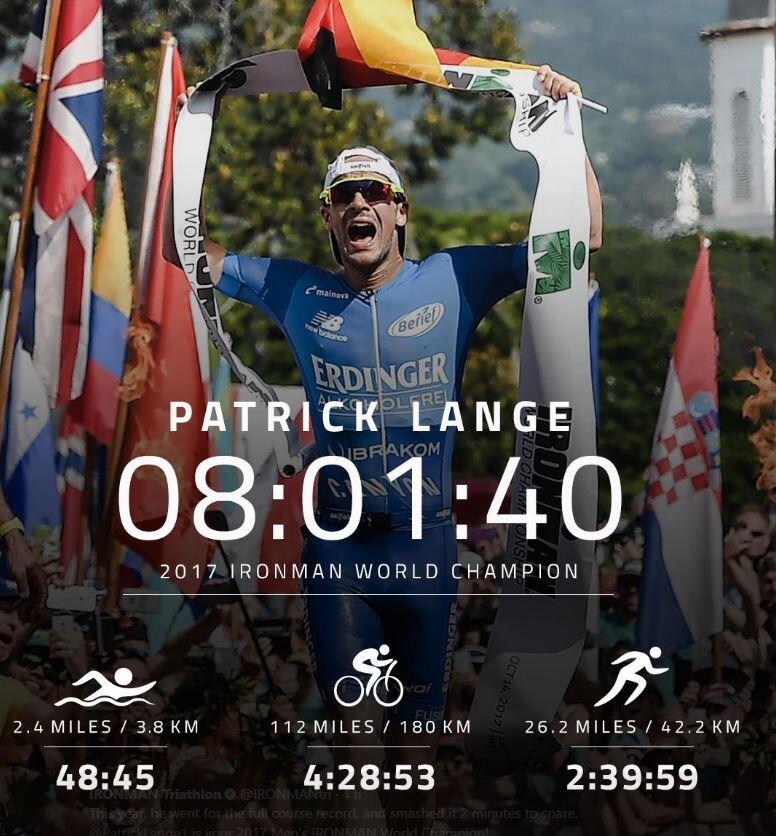 Teilweise Patrick Lange Ironman Hawaii 2017