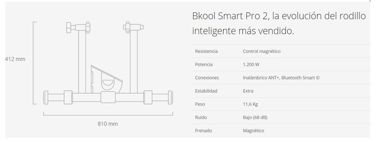 Caracteristicas Bkool Smart pro2
