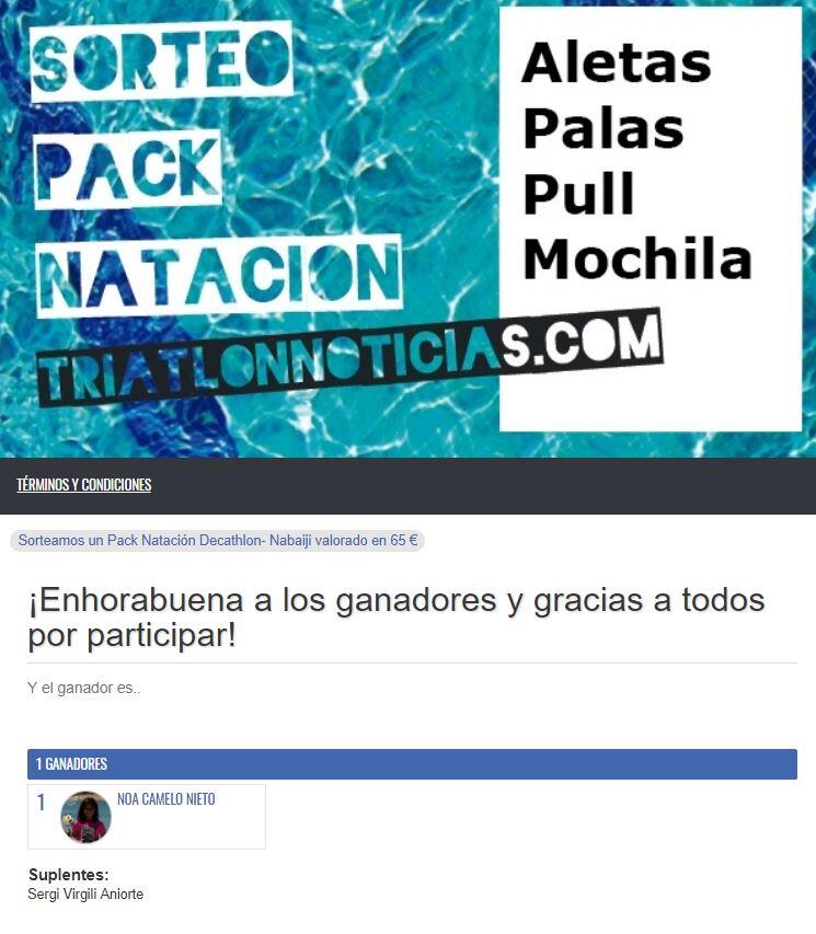 Ganadores conruso Decathlon