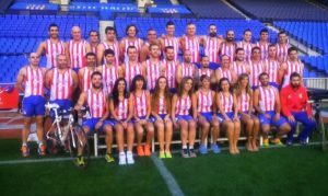 The Atleti Triathlon Club, forced to change its name, since Atlético de Madrid does not let them use their image