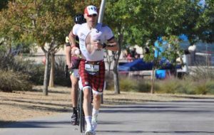 Michael Patrick Alonso, fourth in the Ironman of Arizona. Lionel Sanders wins it for the third time in a row