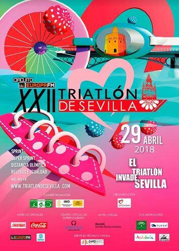 Locandina ufficiale Triathlon Siviglia 2018