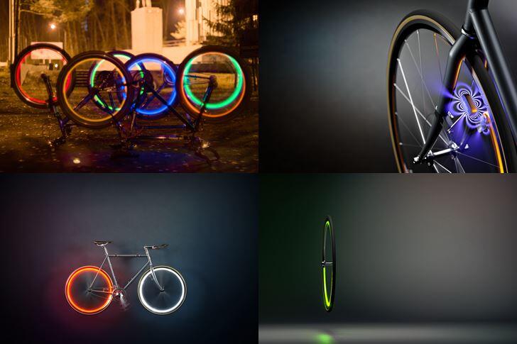 Iluminação de roda de bicicleta Arara