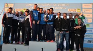 Olímpico de Vedra chez les garçons et Náutico de Narón revalident les titres de champions du contre-la-montre par équipe de duathlon de Galice