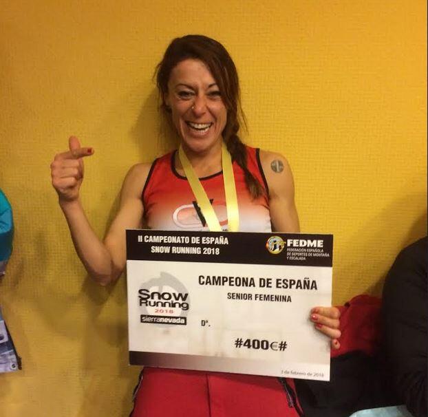 Alba Reguillo Campeã Espanha Snow Running