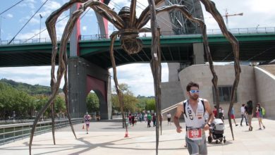 foot race in the Bilbao Triathlon