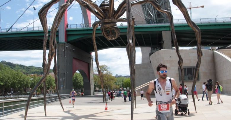 carrera a pie en el Bilbao Triathlon