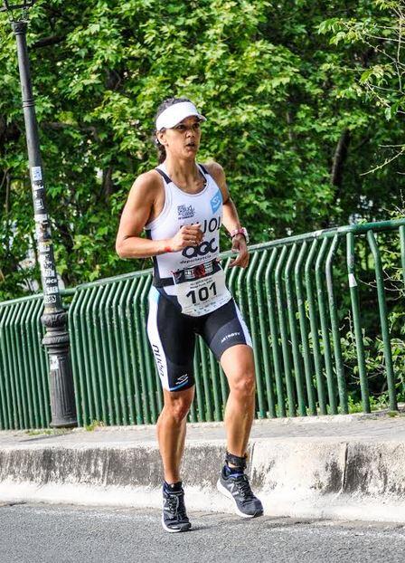 María Pujol en carrera a pie