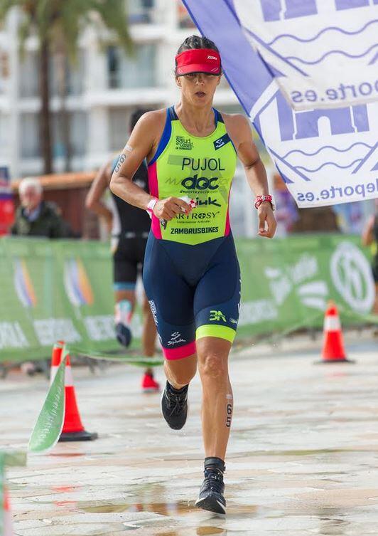 Maía Pujol en el Trialón de Ibiza
