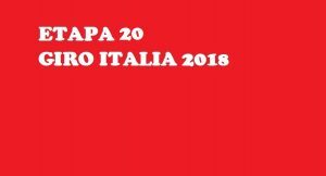 Profilo Tappa 20 Giro d'Italia