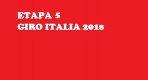 Profilo Tappa 5 Giro d'Italia