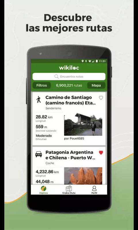 Wikiloc App Capture