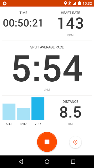 Captura de la App Strava