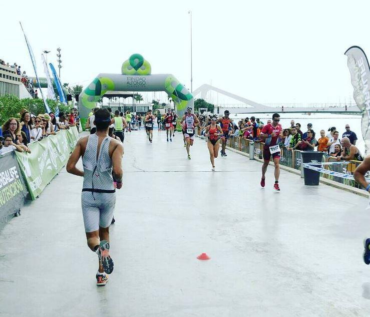 Course à pied dans le triathlon de Valence