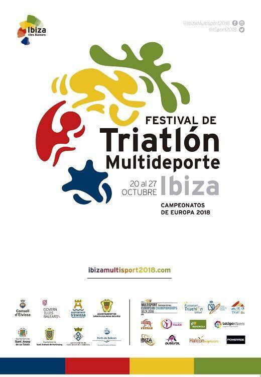 Cartaz do campeonato europeu multiesportivo de Ibiza