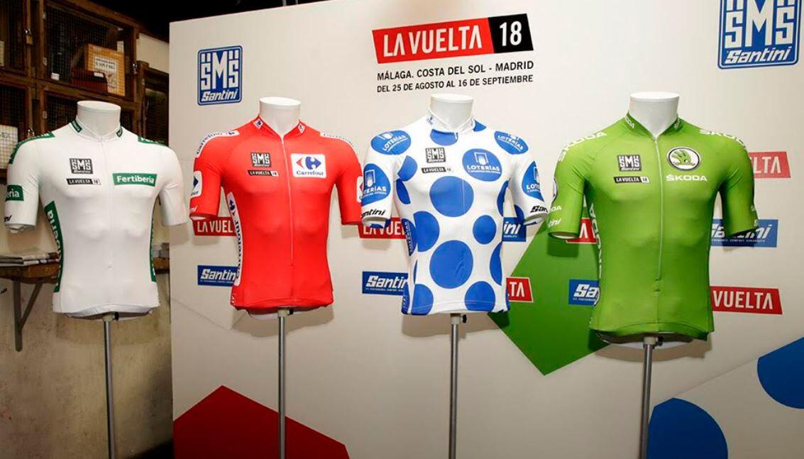 Camisa oficial do santini Vuelta Espanha 2018