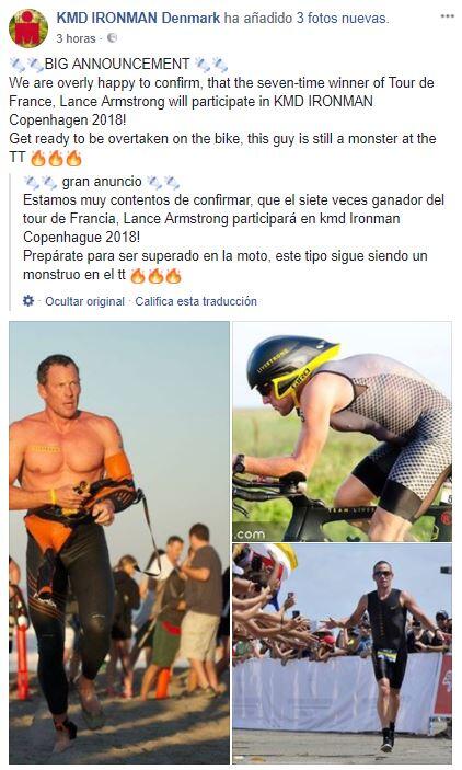 Pesce d'aprile Lance Armstrong Ironman Danimarca