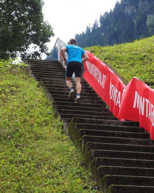 Foot race training on stairs