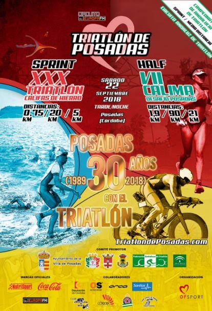 Affiche de triathlon Posadas 2018