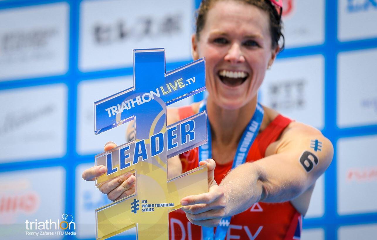 Flora Duffy leader mondiale del triathlon di Yokohama