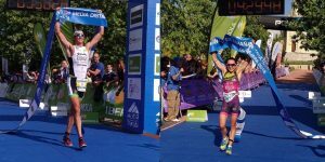 Gustavo Rodríguez and Anna Noguera Spanish Champions of Middle Distance Triathlon