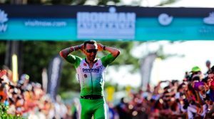 Marino Vanhoenacker enters the story by winning an Ironman on each continent