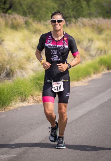 Marcos Lopez Bonillla en la carrera a pie del Ultraman