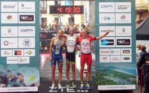 Gustavo Rodríguez y Judith Corachán ganan el Triatlón de Zarautz