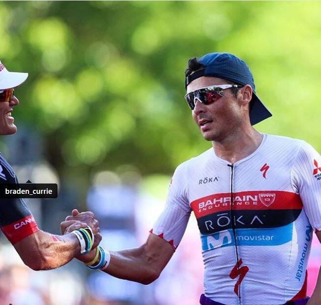 Javier Gómez Noya al traguardo dell'Iroman Cairns