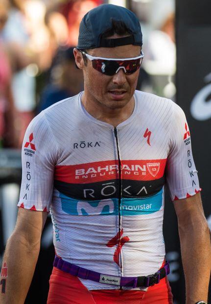Javier Gómez Noya at the end of the Cairns Ironman