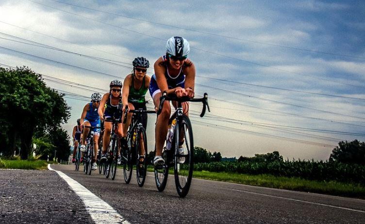 Radfahrersektor im Triathlon