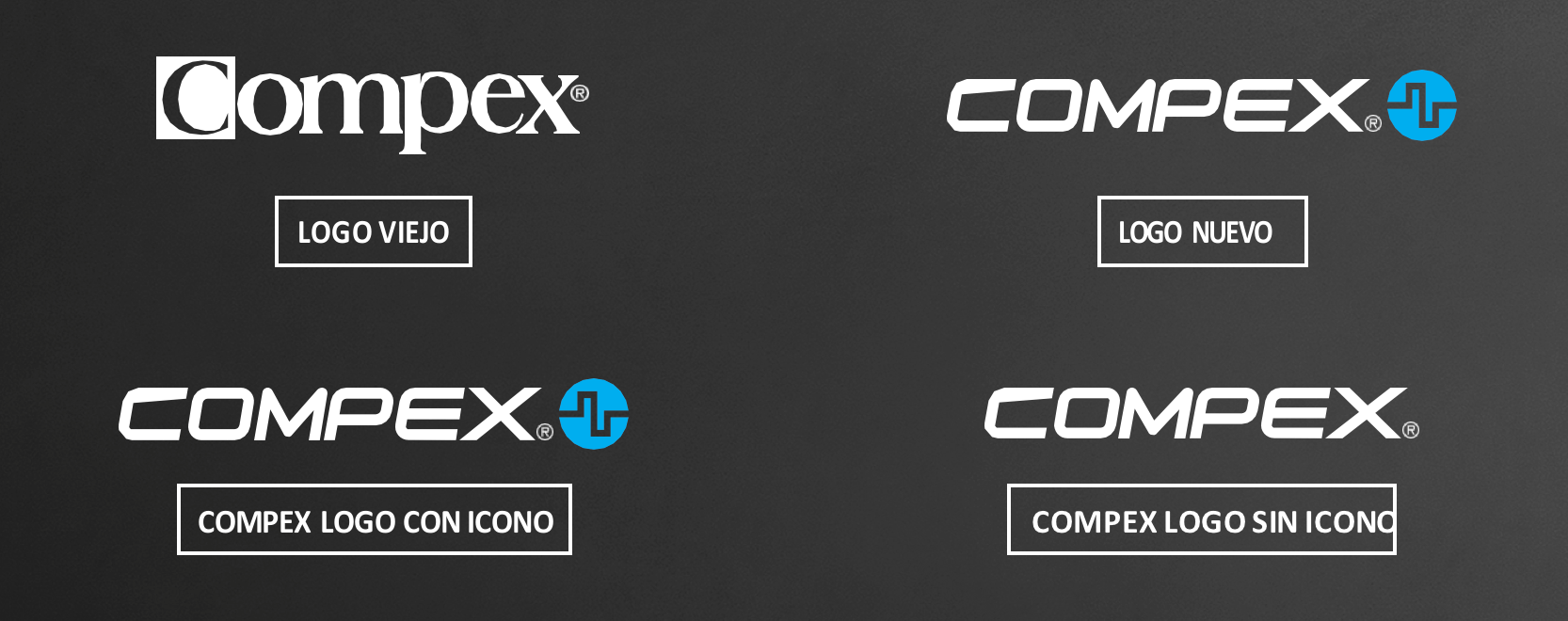 Alterações no logotipo Compex