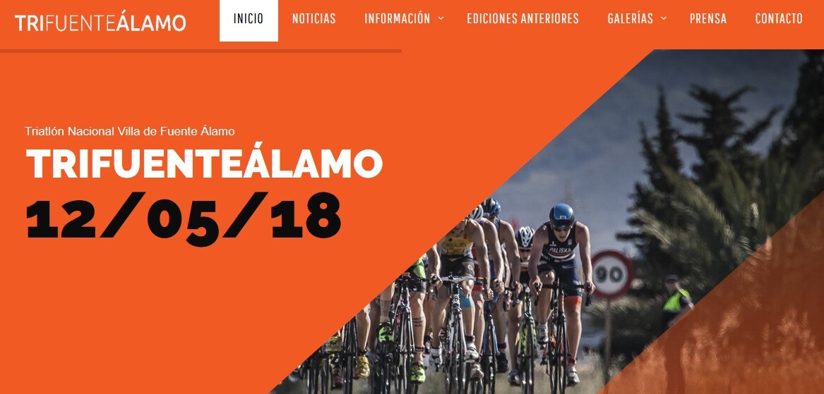 Villa de Fuente Álamo Nationales Triathlonplakat