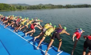 Great weekend in Banyoles with close to 3.000 triathletes in the Spanish Sprint and Aquathlon triathlon championships.