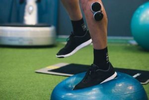 Prevention of ankle sprain with Compex, works proprioception