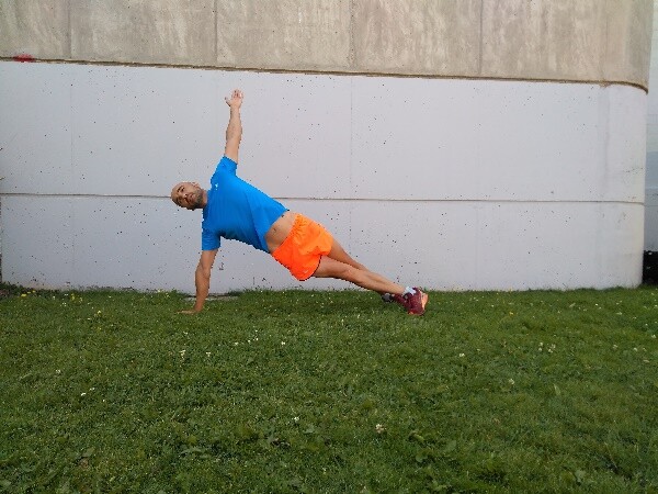 allenamento di base di livello medio4 Push-up+lat plank 2