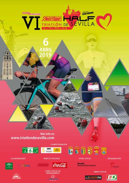 Cartel Half Triatlon Sevilla 2019