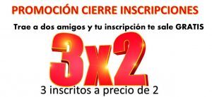 Promotion 3 × 2 in the last days of inscriptions of the Guadiana Triathlon