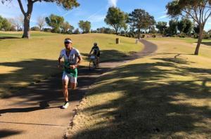 Lionel Sanders wins the Ironman 70.3 Indian Wells