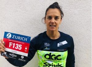 María Pujol finishes her first marathon in Seville