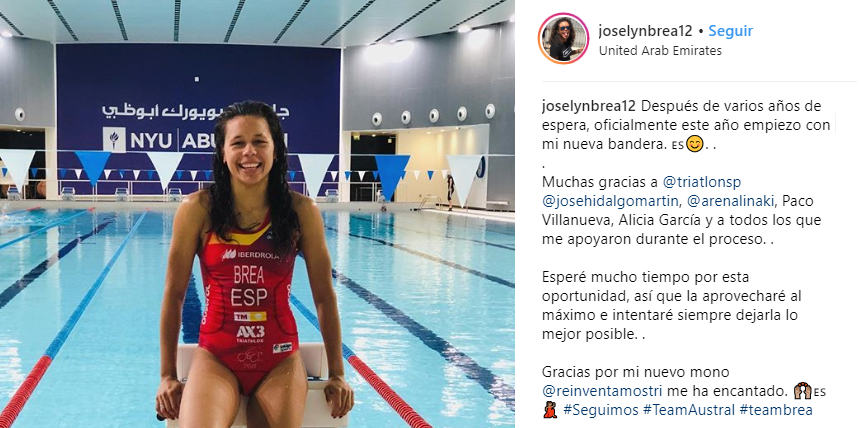 Joselyn Brea consigue la nacionalidad Española - Noticias Triatlón